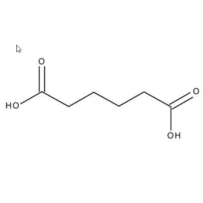 فرمول ساختاری آپیدیک اسید  adipic acid